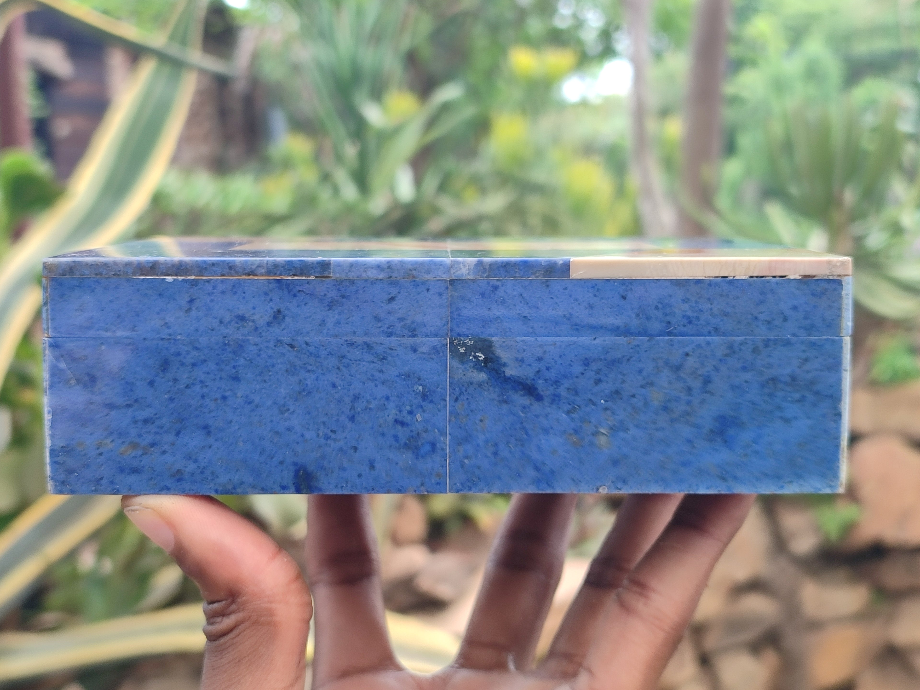 Hand Made Stone Jewellery Box x 1 From Southern Africa - Toprock Gemstones and Minerals 