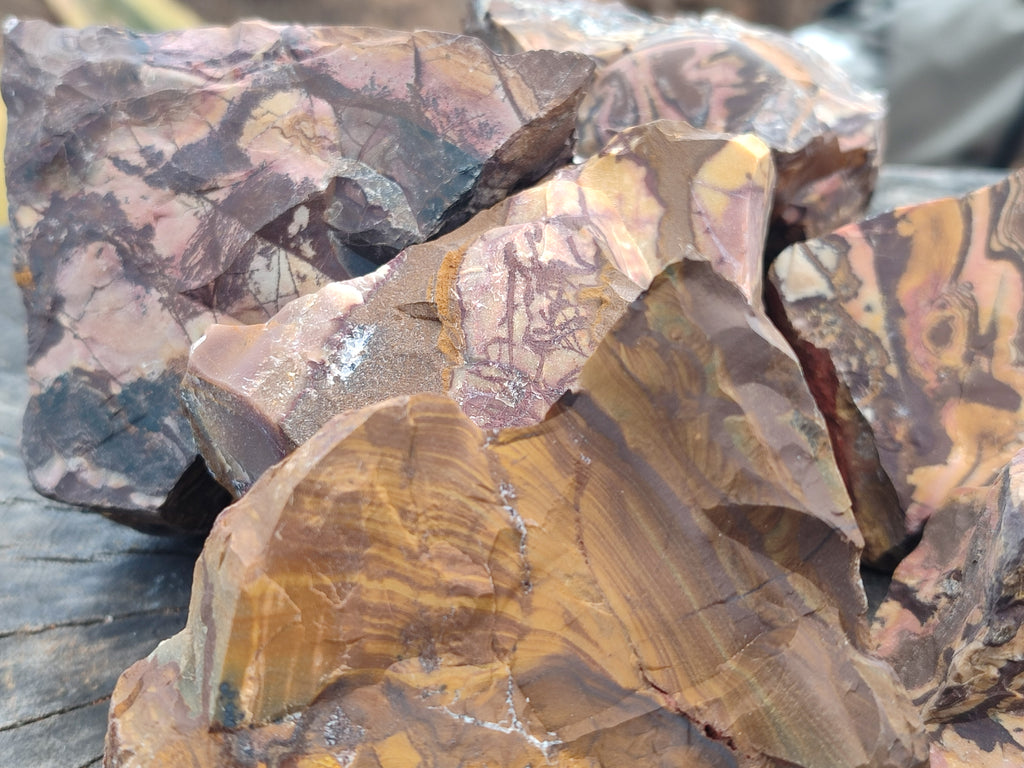 Natural Nguni Jasper Cobbed Specimens x 6 From Prieska, South Africa - Toprock Gemstones and Minerals 