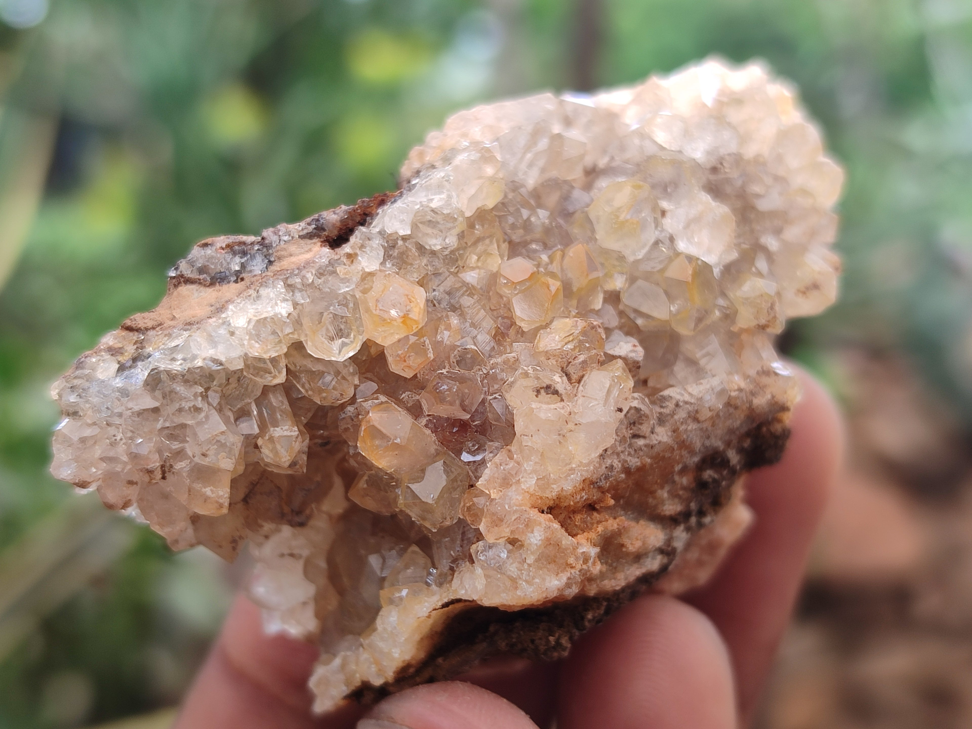 Natural Limonite Quartz Clusters x 24 From Solwezi, Zambia - Toprock Gemstones and Minerals 