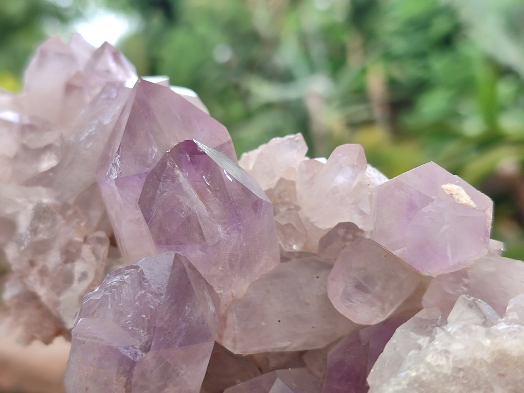 Natural Jacaranda Amethyst Quartz Clusters x 2 from Mumbwa, Zambia - Toprock Gemstones and Minerals 