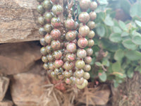 Polished Unakite Beaded Necklace - Sold Per Item - From South Africa