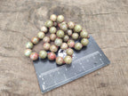 Polished Unakite Beaded Necklace - Sold Per Item - From South Africa - Toprock Gemstones and Minerals 