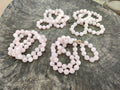 Polished Rose Quartz Ball Shaped Bead Necklace - Sold Per Item - From Madagascar - Toprock Gemstones and Minerals 