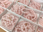 Polished Rose Quartz Ball Shaped Bead Necklace - Sold Per Item - From Madagascar - Toprock Gemstones and Minerals 