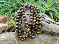 Polished Golden Tigers Eye Bead Necklaces - Sold Per Item - From South Africa