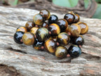 Polished Golden Tigers Eye Bead Necklaces - Sold Per Item - From South Africa - Toprock Gemstones and Minerals 
