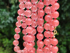 Polished Strawberry Quartz Bead Necklaces - Sold Per Item - From China - Toprock Gemstones and Minerals 