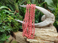 Polished Strawberry Quartz Bead Necklaces - Sold Per Item - From China