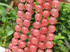 Polished Strawberry Quartz Bead Necklaces - Sold Per Item - From China - Toprock Gemstones and Minerals 