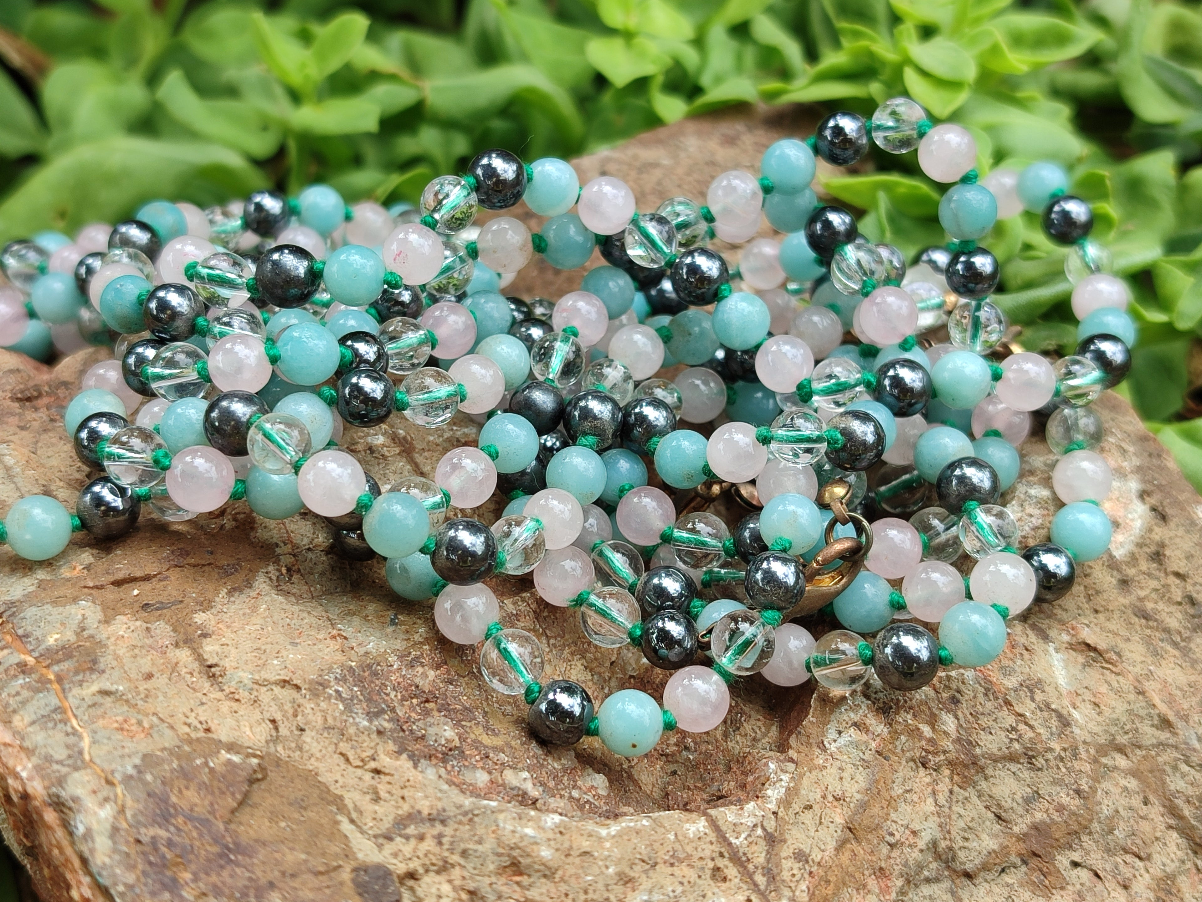Polished Mixed Stone Bead Necklaces - Sold Per Item - From South Africa - Toprock Gemstones and Minerals 