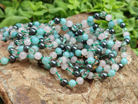 Polished Mixed Stone Bead Necklaces - Sold Per Item - From South Africa