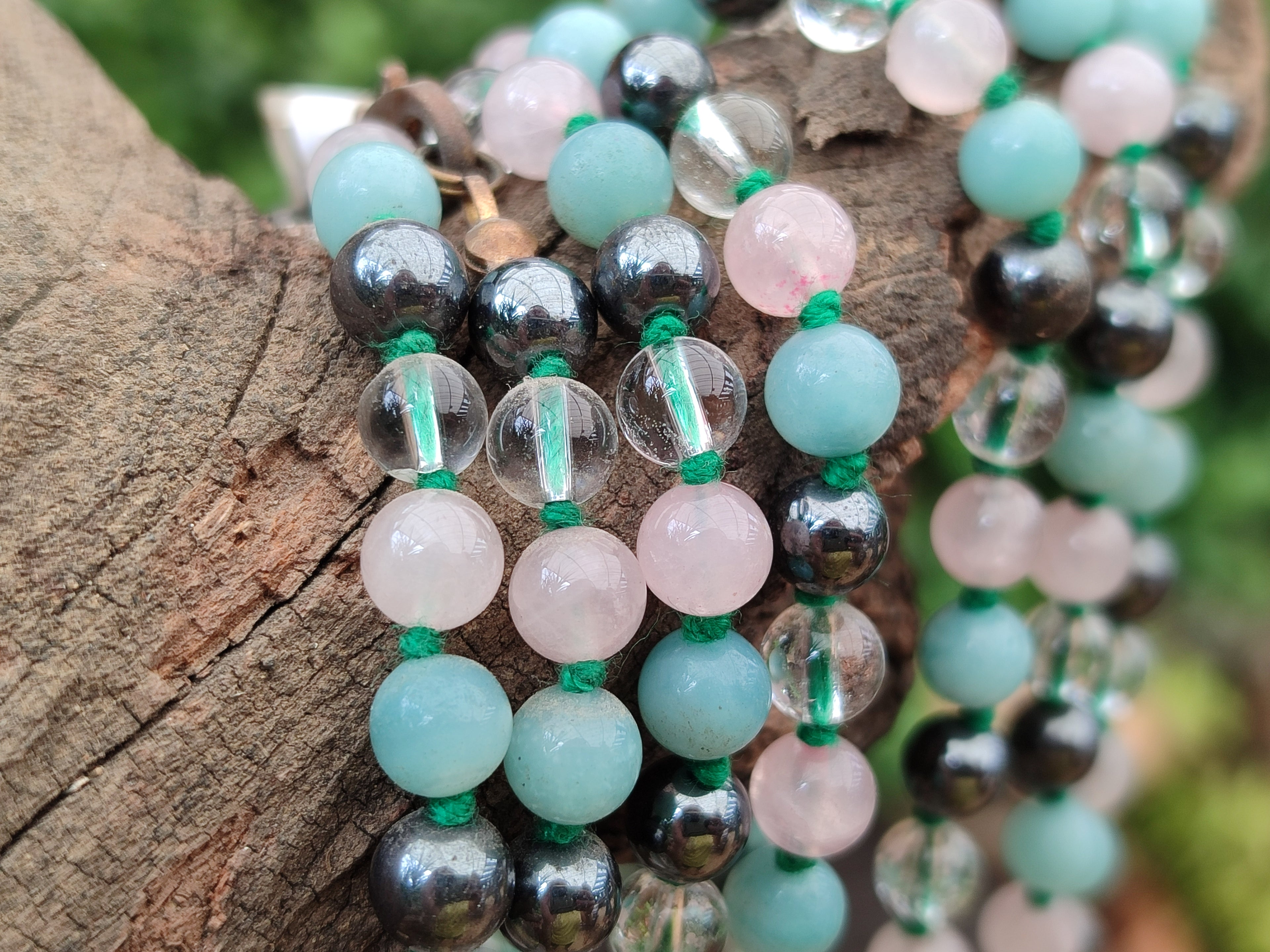 Polished Mixed Stone Bead Necklaces - Sold Per Item - From South Africa - Toprock Gemstones and Minerals 