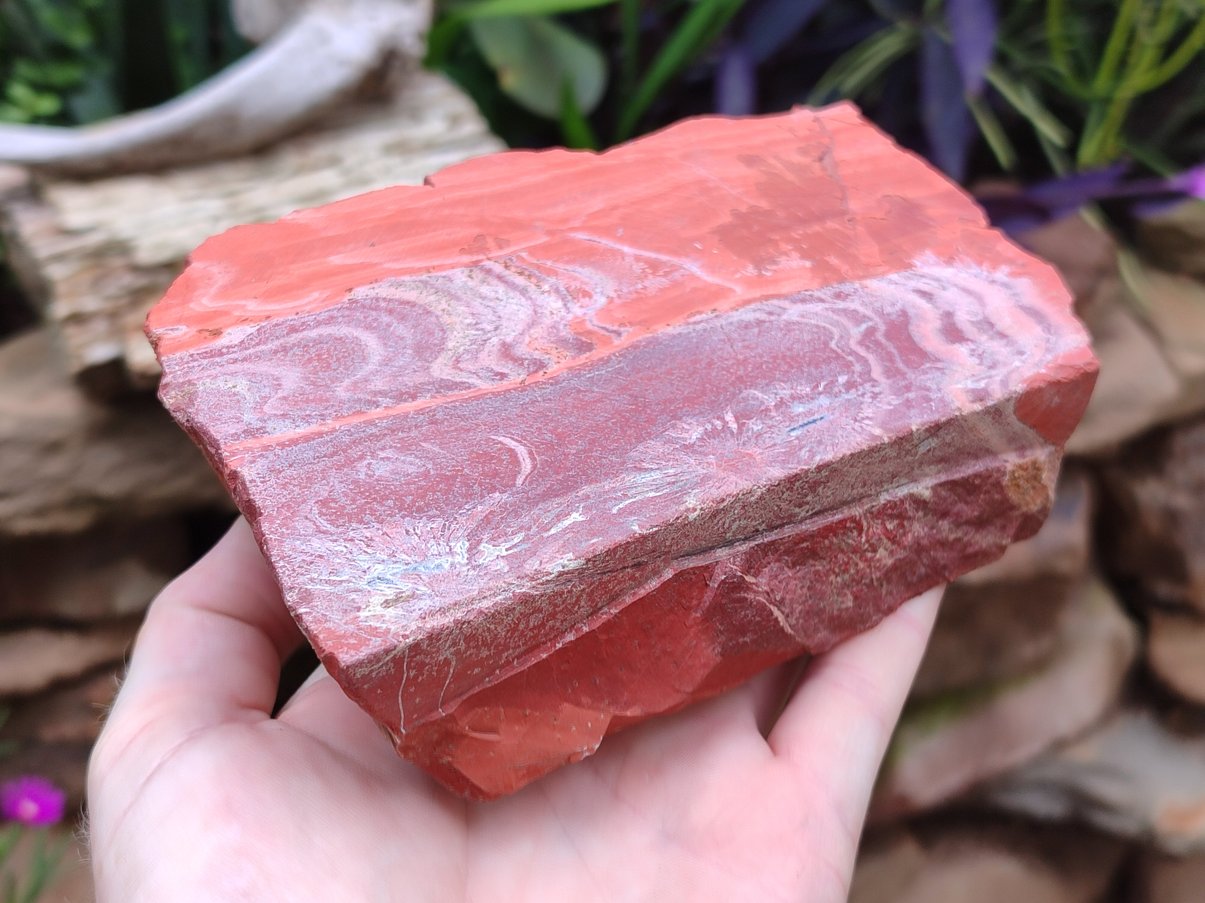 Natural Red Jasper Specimens x 2 From South Africa - Toprock Gemstones and Minerals 