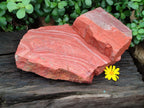 Natural Red Jasper Specimens x 2 From South Africa - Toprock Gemstones and Minerals 