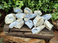 Natural Blue Lace Agate Geode Specimens x 12 From Malawi - Toprock Gemstones and Minerals 