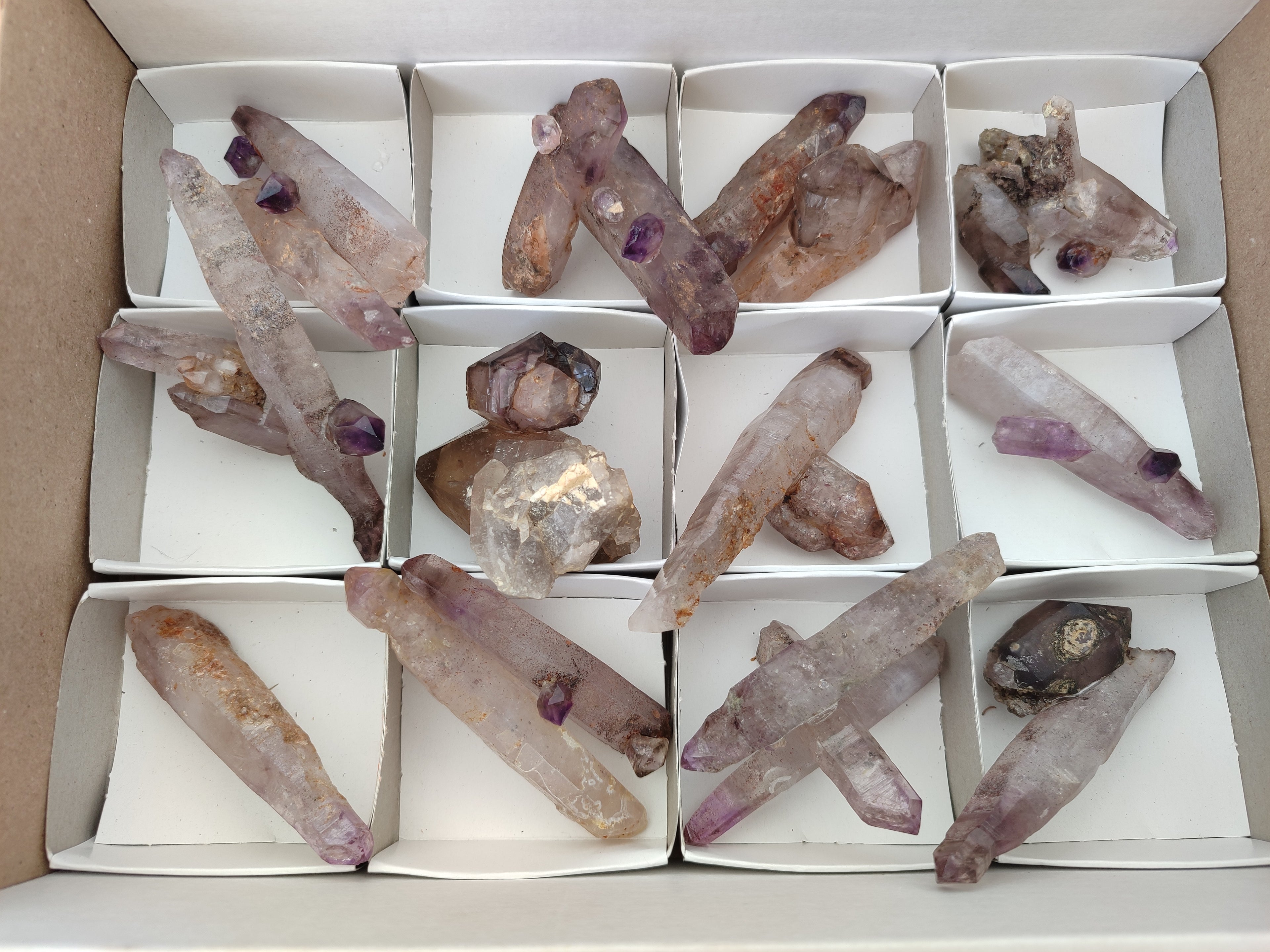 Natural Chiredzi Amethyst Conglomerate Specimens x 14 From Chiredzi, Zimbabwe - Toprock Gemstones and Minerals 
