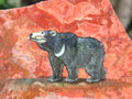 Hand Made Bear Decoupage Stone Slabs x 6 From Southern Africa - Toprock Gemstones and Minerals 