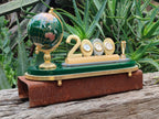 Hand Made Gemstone World Globe Desk Set x 1 From China - Toprock Gemstones and Minerals 