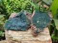 Natural Botryoidal Malachite Specimens x 2 From Tenke Fungurume, Congo - Toprock Gemstones and Minerals 