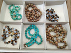 Hand Made Mixed Stone Bead Necklaces x 6 From China - Toprock Gemstones and Minerals 