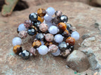 Hand Made Mixed Stone Bead Necklaces x 6 From China - Toprock Gemstones and Minerals 