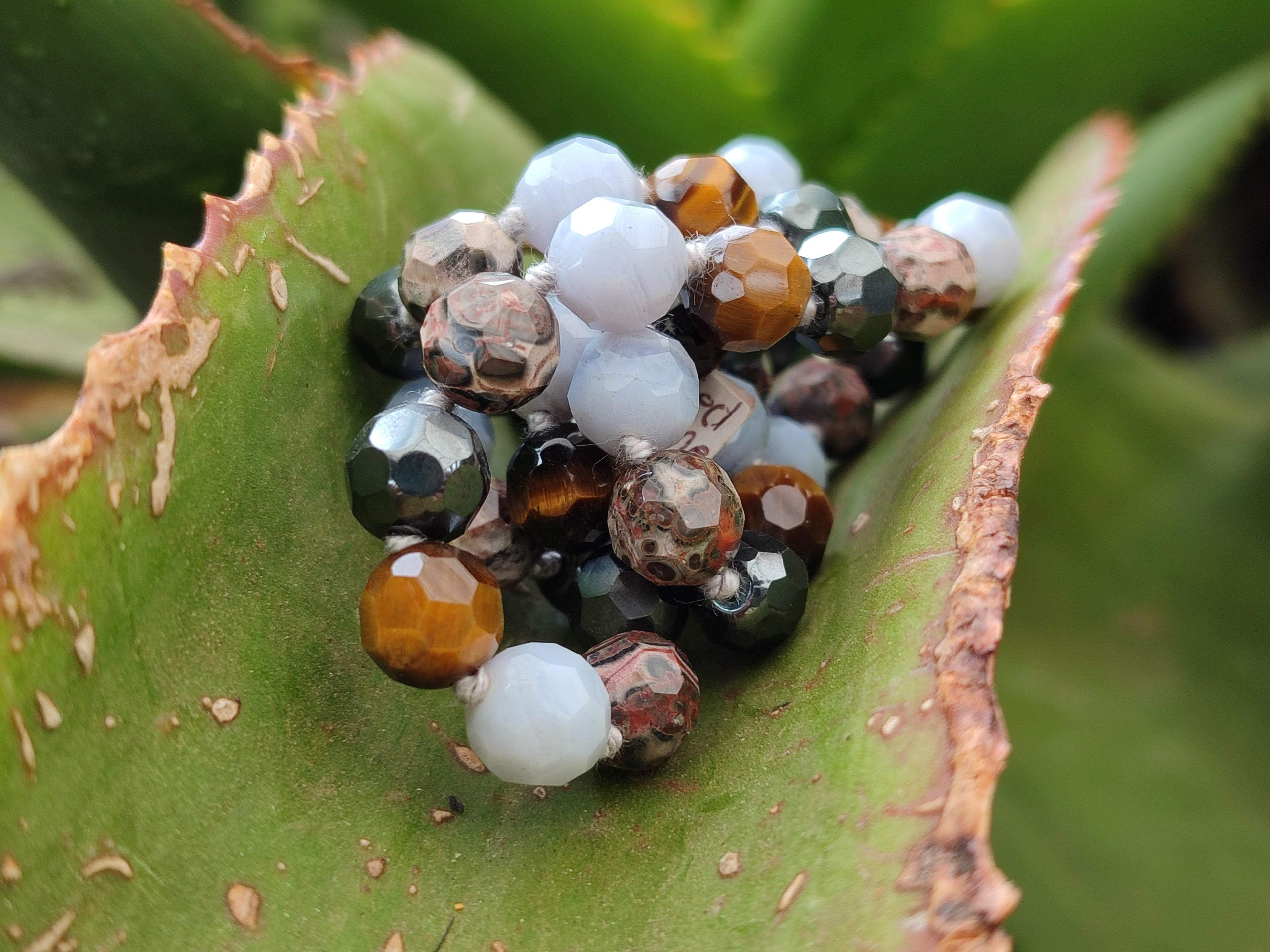 Hand Made Mixed Stone Bead Necklaces x 6 From China - Toprock Gemstones and Minerals 