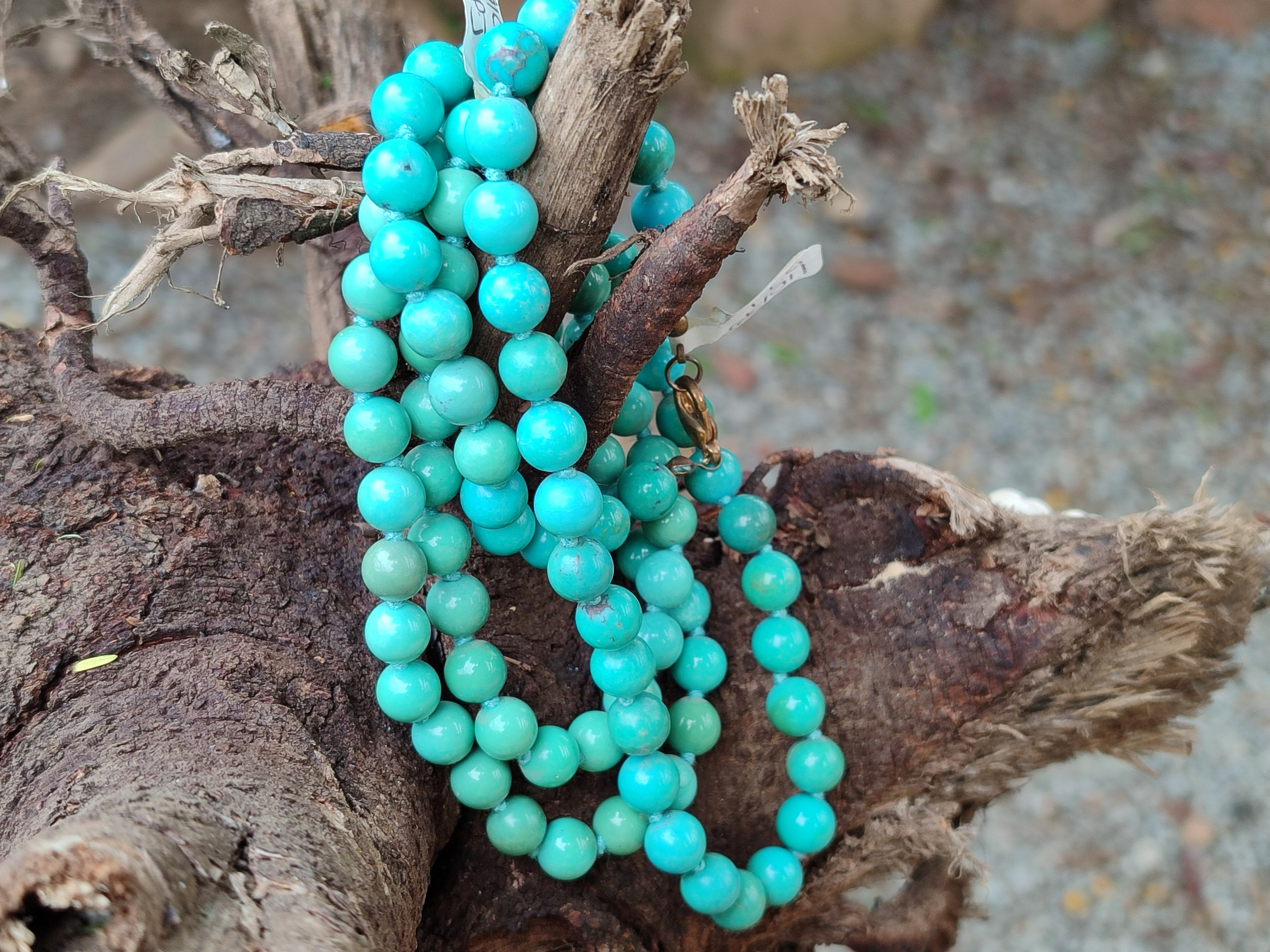 Hand Made Mixed Stone Bead Necklaces x 6 From China - Toprock Gemstones and Minerals 