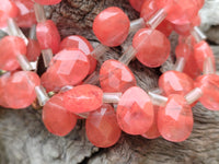 Hand Made Strawberry Quartz Bead Necklaces x 3 From China - Toprock Gemstones and Minerals 