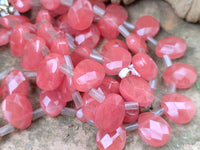 Hand Made Strawberry Quartz Bead Necklaces x 3 From China - Toprock Gemstones and Minerals 