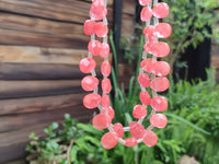 Hand Made Strawberry Quartz Bead Necklaces x 3 From China - Toprock Gemstones and Minerals 