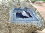 Natural Blue Lace Agate Geode Specimens x 4 From Malawi - Toprock Gemstones and Minerals 