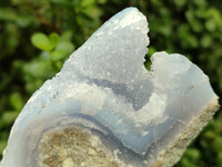 Natural Blue Lace Agate Geode Specimens x 4 From Malawi - Toprock Gemstones and Minerals 