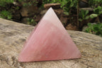 Polished Rose Quartz Pyramids x 4 From Madagascar - Toprock Gemstones and Minerals 