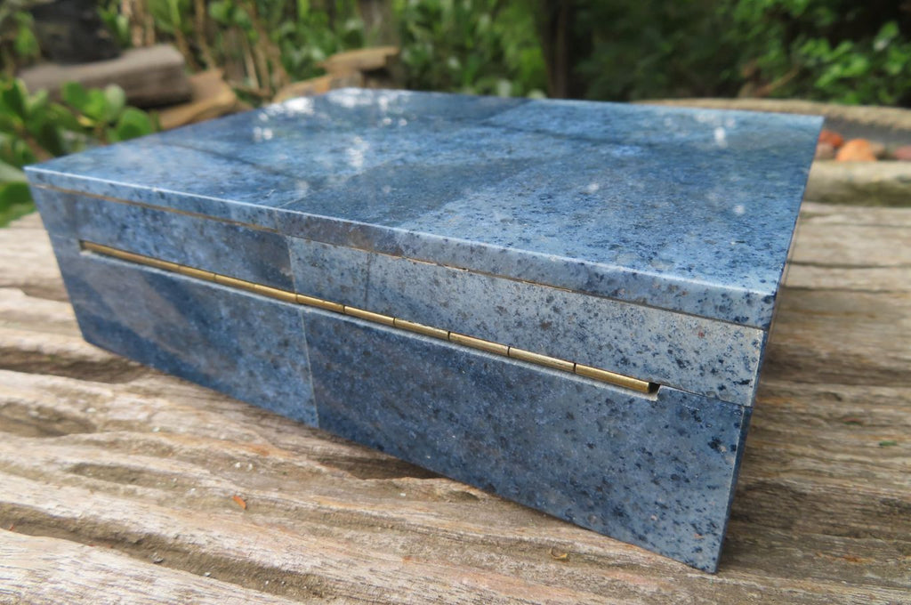 Hand Made Dumortierite Jewellery Box x 1 From Mozambique - Toprock Gemstones and Minerals 