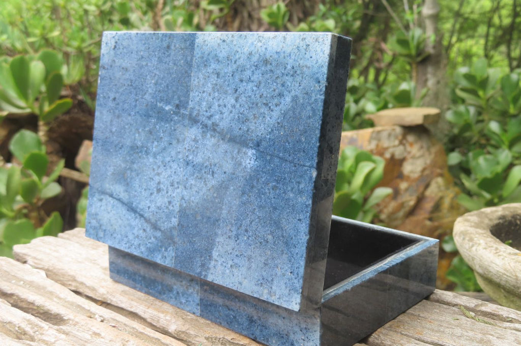Hand Made Dumortierite Jewellery Box x 1 From Mozambique - Toprock Gemstones and Minerals 