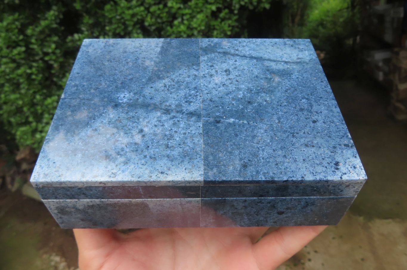 Hand Made Dumortierite Jewellery Box x 1 From Mozambique - Toprock Gemstones and Minerals 