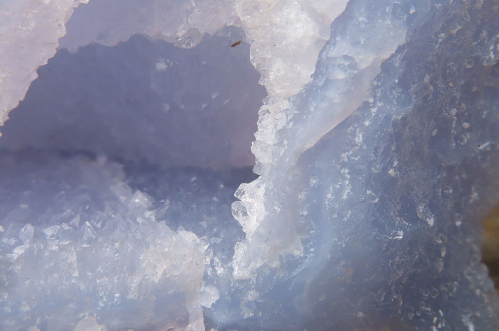 Natural Etched Blue Chalcedony Specimens x 3 From Nsanje, Malawi - Toprock Gemstones and Minerals 