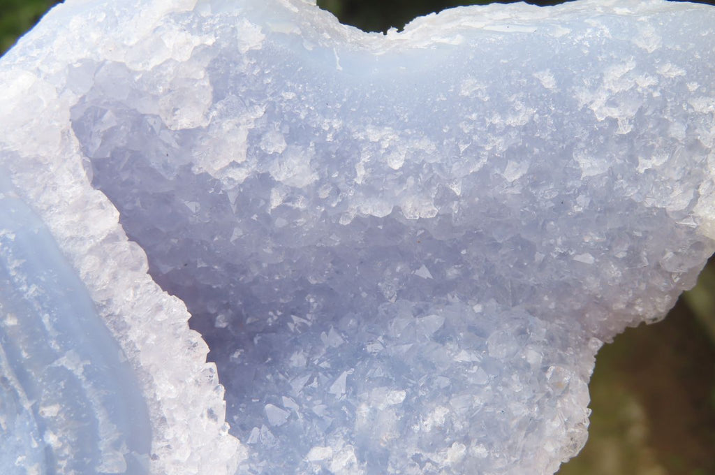 Natural Etched Blue Chalcedony Specimens x 3 From Nsanje, Malawi - Toprock Gemstones and Minerals 