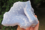 Natural Etched Blue Chalcedony Specimens x 3 From Nsanje, Malawi - Toprock Gemstones and Minerals 