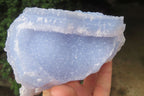 Natural Etched Blue Chalcedony Specimens x 3 From Nsanje, Malawi - Toprock Gemstones and Minerals 