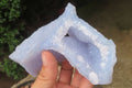 Natural Etched Blue Chalcedony Specimens x 3 From Nsanje, Malawi - Toprock Gemstones and Minerals 
