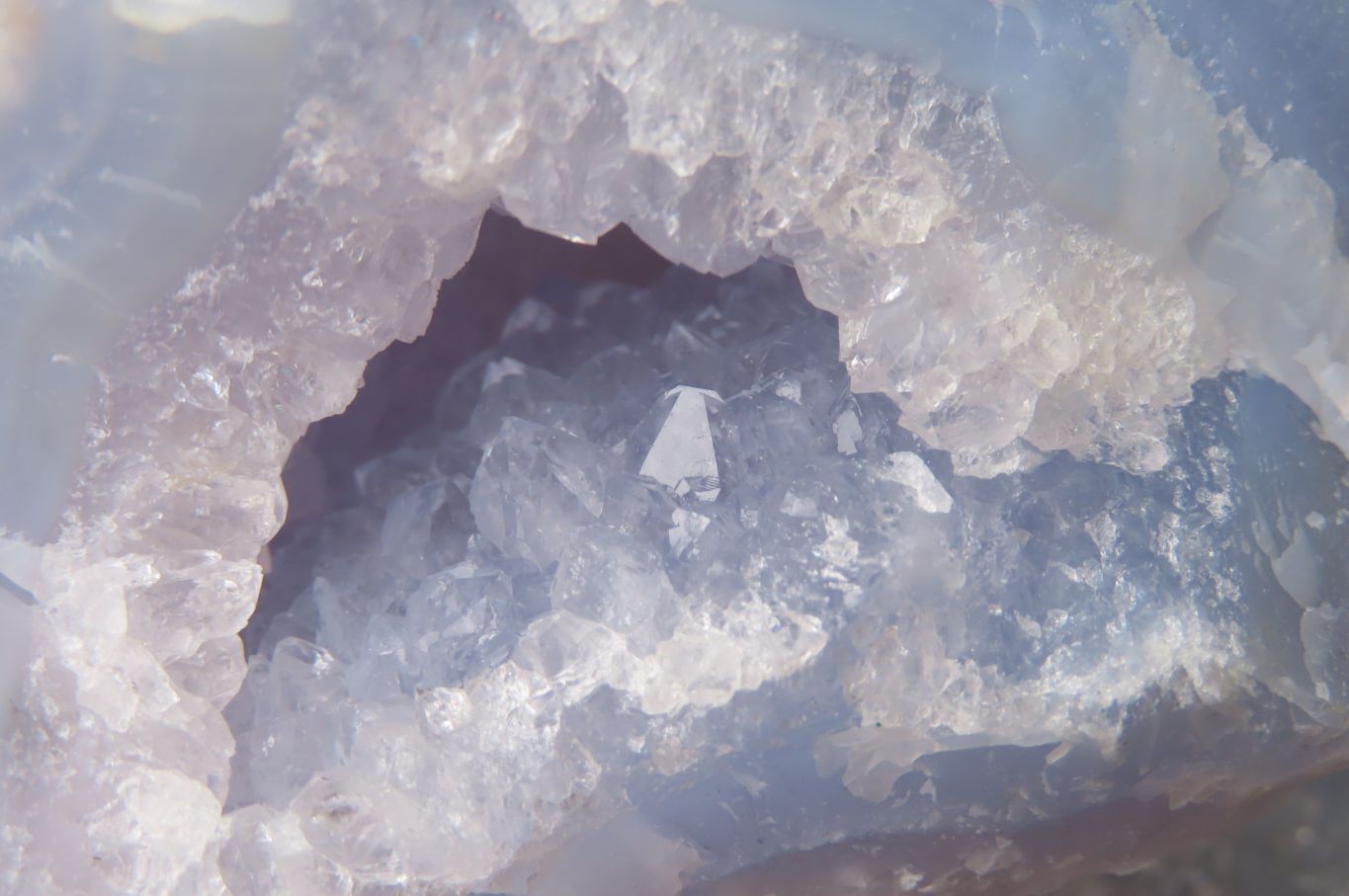Natural Etched Blue Chalcedony Specimens x 3 From Nsanje, Malawi - Toprock Gemstones and Minerals 