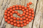 Polished Red Jasper Bead Necklace - Sold Per Item - From South Africa - Toprock Gemstones and Minerals 