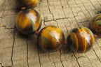 Polished Golden Tigers Eye Bead Necklaces - Sold Per Item - From South Africa - Toprock Gemstones and Minerals 