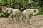 Polished Butter Jade African Elephant Carving - sold per item - From South Africa - Toprock Gemstones and Minerals 