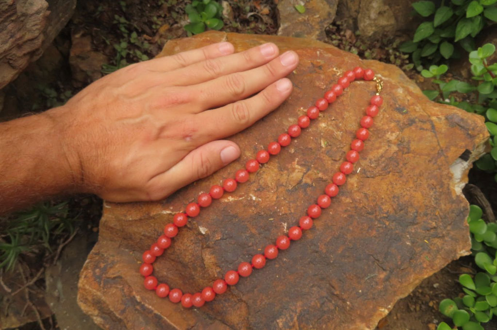 Hand Made Strawberry Quartz Bead Necklaces - Sold Per Item - From China - Toprock Gemstones and Minerals 