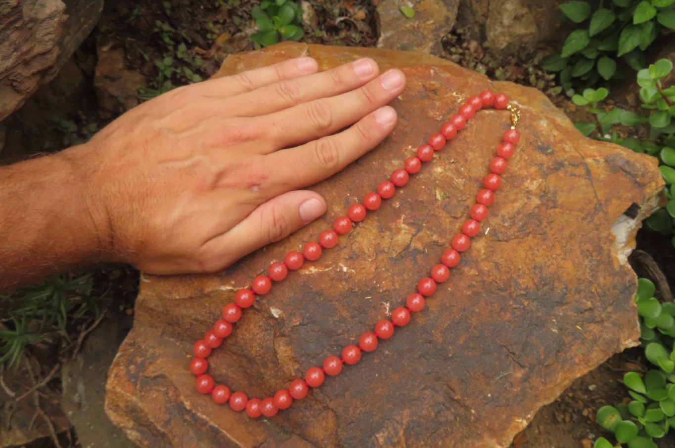 Hand Made Strawberry Quartz Bead Necklaces - Sold Per Item - From China - Toprock Gemstones and Minerals 