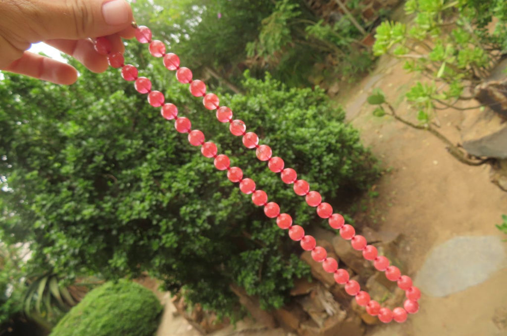 Hand Made Strawberry Quartz Bead Necklaces - Sold Per Item - From China - Toprock Gemstones and Minerals 