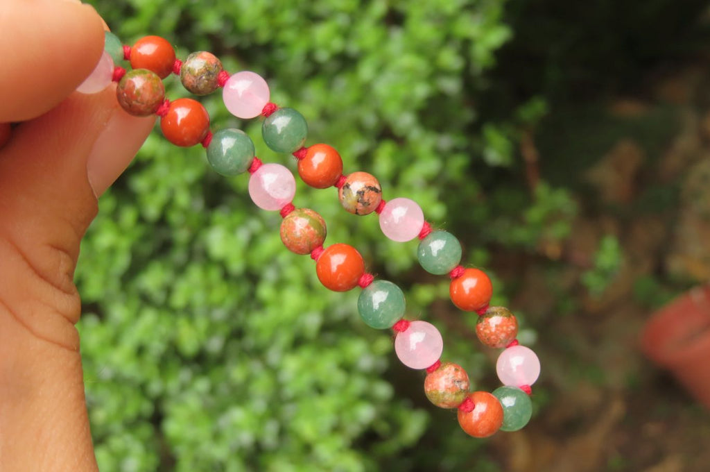 Hand Made Mixed Stone Bead Necklaces - Sold Per Item - From South Africa - Toprock Gemstones and Minerals 