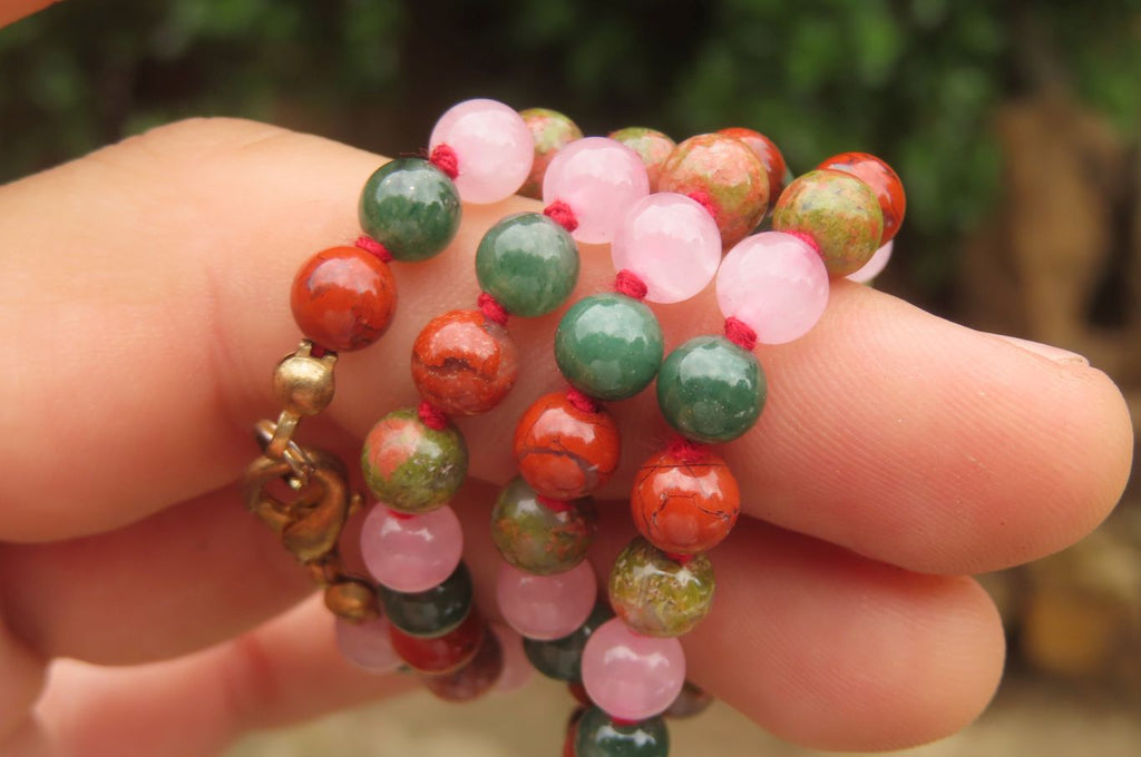 Hand Made Mixed Stone Bead Necklaces - Sold Per Item - From South Africa - Toprock Gemstones and Minerals 